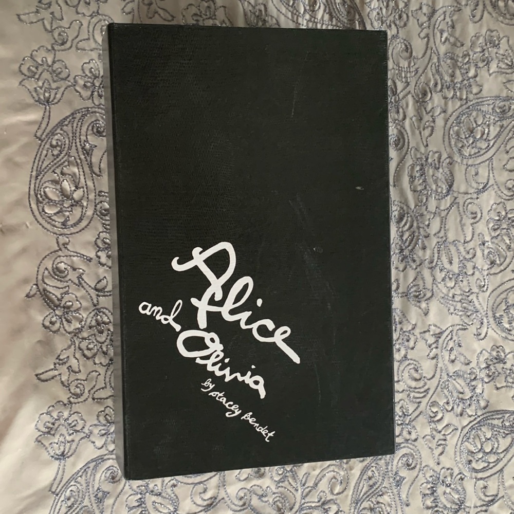 Black and white textured heels